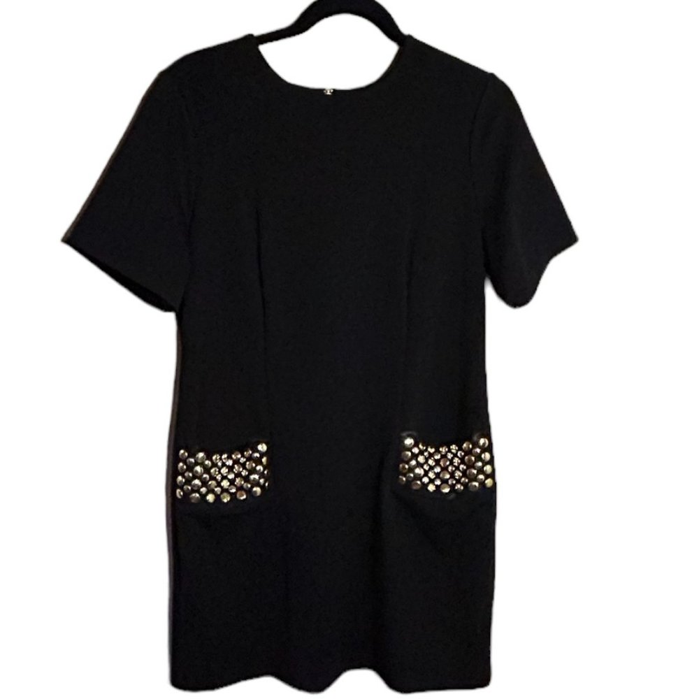 Calvin Klein Women's Black Short Sleeves A-Line dress. Sz. 10     319